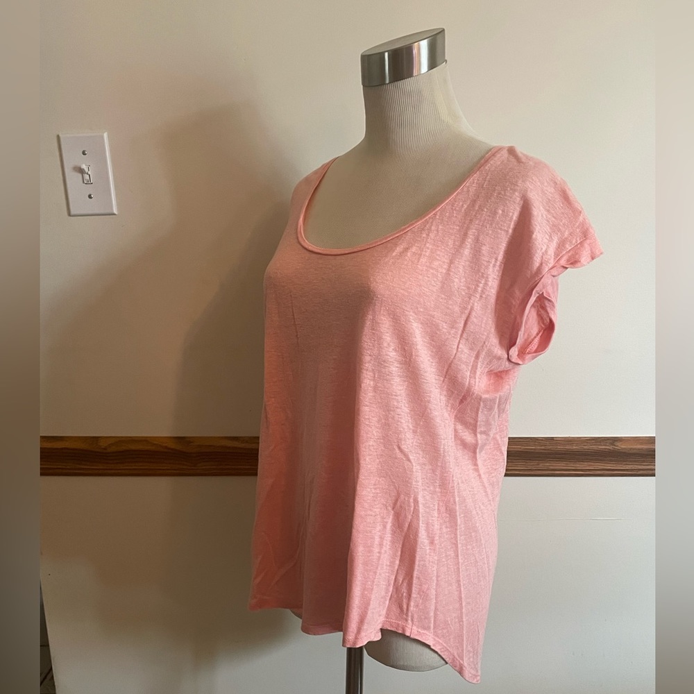 Loft Linen Peach Pale Pink Tshirt